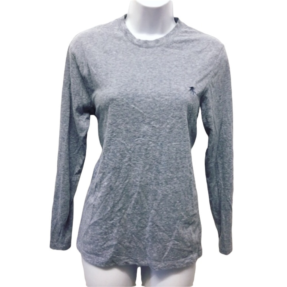 Original Penguin | Heather Blue Long Sleeve Top •